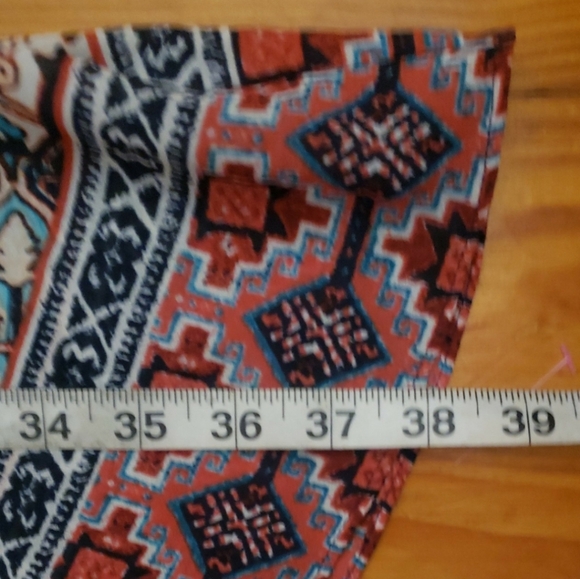 Ruby Rd. Women's Top - Navy and Red Pattern - Picture 8 of 9